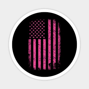 USA PINK FLAG. Magnet